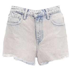 Alexander Wang Bite High Rise acid washed denim high waisted shorts